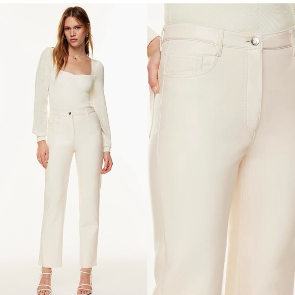 Aritzia Wilfred The Melina Pant Cream - Picture 1 of 11